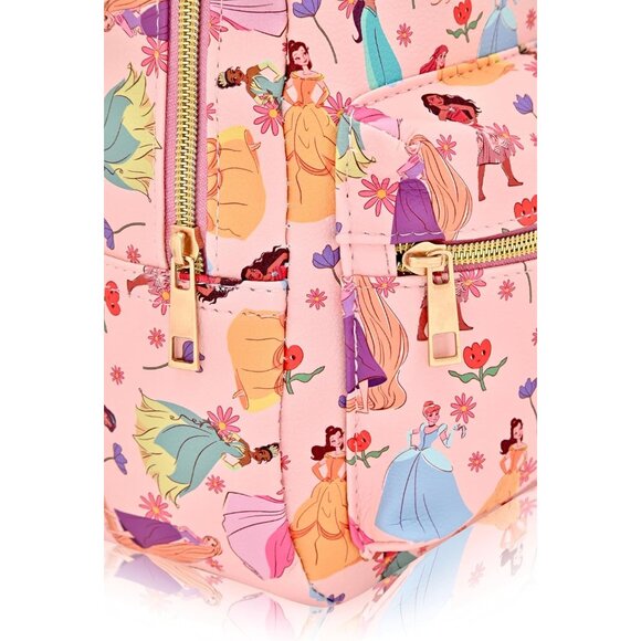 Disney Princess Mini Backpack Leather 10-Inch for Women Men Unisex - Picture 4 of 6